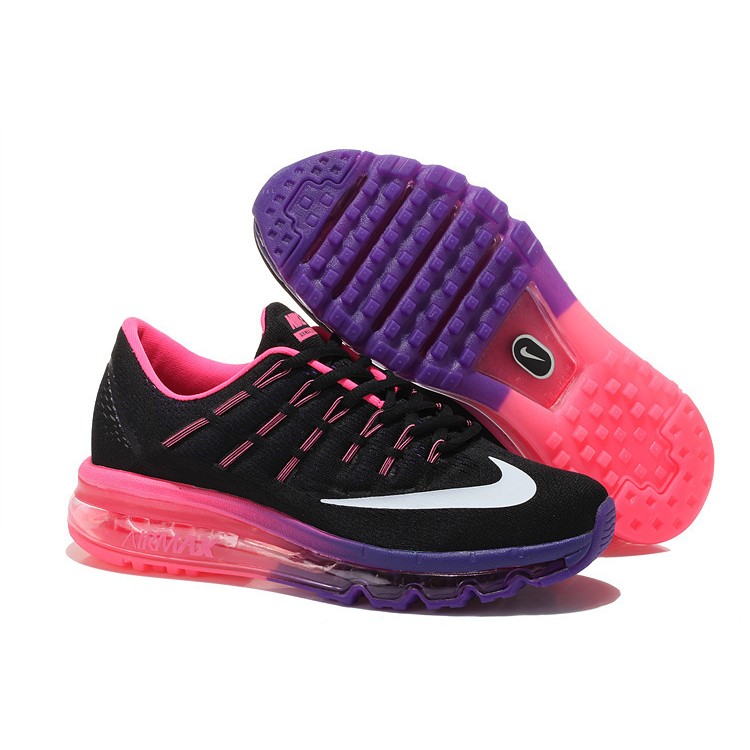 Nike Air Max 2016 Femme Mesh Chaussures Running Noir Violet Rose Nike Air Max 2016 Femme Mesh Chaussures Running Noir Violet Rose